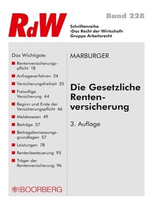 cover image of Die Gesetzliche Rentenversicherung